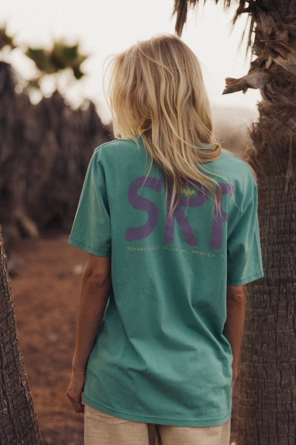 SRF Washed Tee - Poison Green