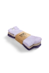 Violet & Beige Socks Threepack